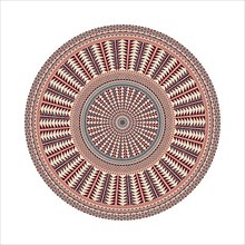 Circular pattern in traditional Palestinian style