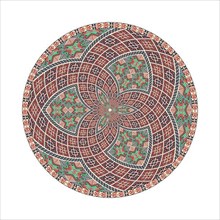 Circular pattern in traditional Palestinian style
