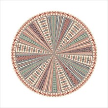 Circular pattern in traditional Palestinian style