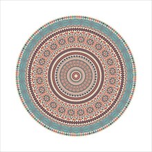 Circular pattern in traditional Palestinian style