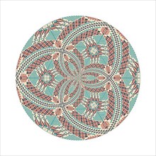 Circular pattern in traditional Palestinian style