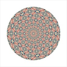 Circular pattern in traditional Palestinian style