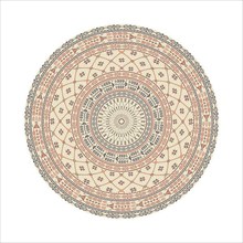 Circular pattern in traditional Palestinian style