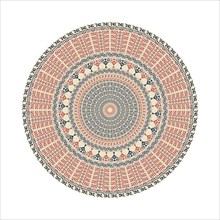 Circular pattern in traditional Palestinian style