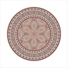 Circular pattern in traditional Palestinian style