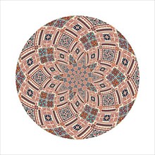 Circular pattern in traditional Palestinian style