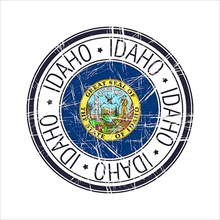 Great state of Idaho postal rubber stamp