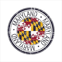 Great state of Maryland postal rubber stamp