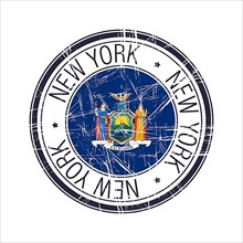 Great state of New York postal rubber stamp