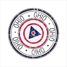 Great state of Ohio postal rubber stamp