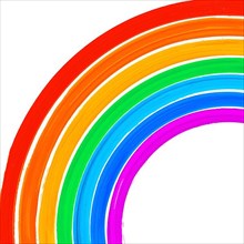 Rainbow in watercolors