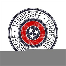 Great state of Tennessee postal rubber stamp
