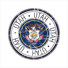 Great state of Utah postal rubber stamp