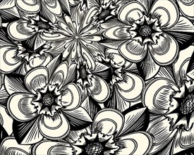 Vector floral grunge background