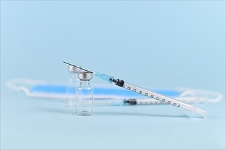 Vaccine concept with syringe