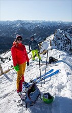Ski tourers on the Rotwand