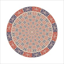 Circular pattern in traditional Palestinian style