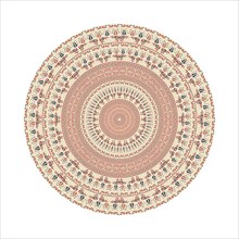 Circular pattern in traditional Palestinian style