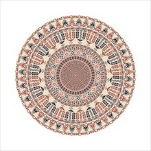 Circular pattern in traditional Palestinian style