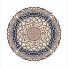 Circular pattern in traditional Palestinian style