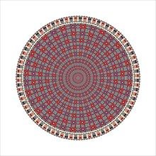 Circular pattern in traditional Palestinian style