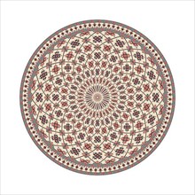 Circular pattern in traditional Palestinian style