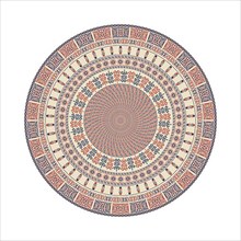 Circular pattern in traditional Palestinian style