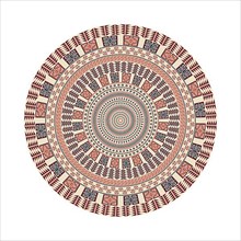 Circular pattern in traditional Palestinian style