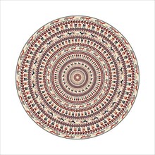 Circular pattern in traditional Palestinian style