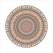 Circular pattern in traditional Palestinian style