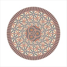Circular pattern in traditional Palestinian style