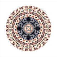 Circular pattern in traditional Palestinian style