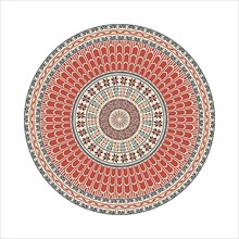 Circular pattern in traditional Palestinian style