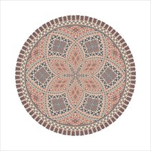 Circular pattern in traditional Palestinian style