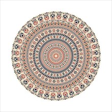 Circular pattern in traditional Palestinian style