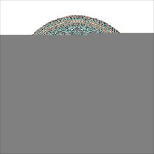 Circular pattern in traditional Palestinian style