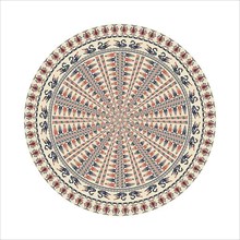 Circular pattern in traditional Palestinian style