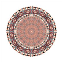 Circular pattern in traditional Palestinian style