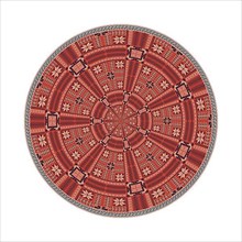 Circular pattern in traditional Palestinian style