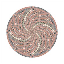 Circular pattern in traditional Palestinian style