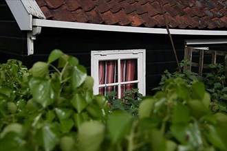 Windows of a traditional wooden house