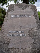 Stone at a centre point of Germany