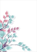 Watercolor background card