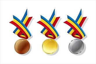 Romanian medals in gold
