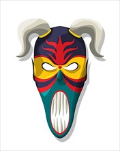 Scarry tribal mask