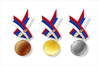 Serbian medals in gold