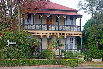 Colourful traditional British colonial house in Grafton