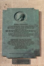 John F. Kennedy Memorial Plaque