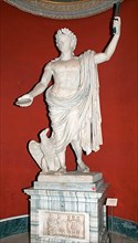 Statue in marble of Emperor Claudius