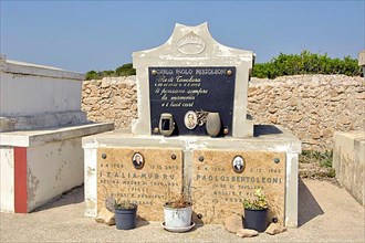 Tavolara Island Cemetery with Tomb of the King